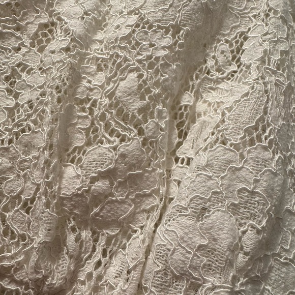 Doen White Lace Button-Front Blouse - Picture 5 of 7